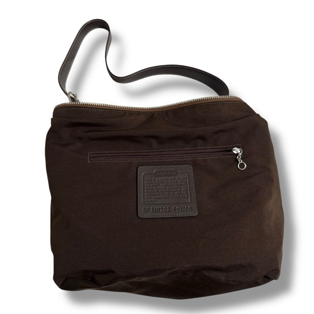 Coach Soho Hobo Bag Brown Tan Signature Jacquard Y2K Shoulder Purse - Picture 8 of 12